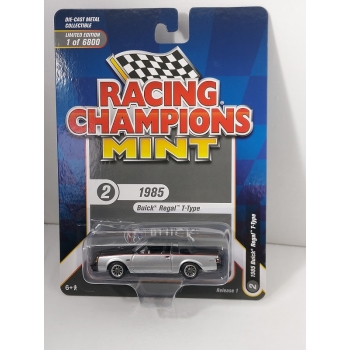 Racing Champions 1:64 Buick Regal T-Type 1985 Black silver